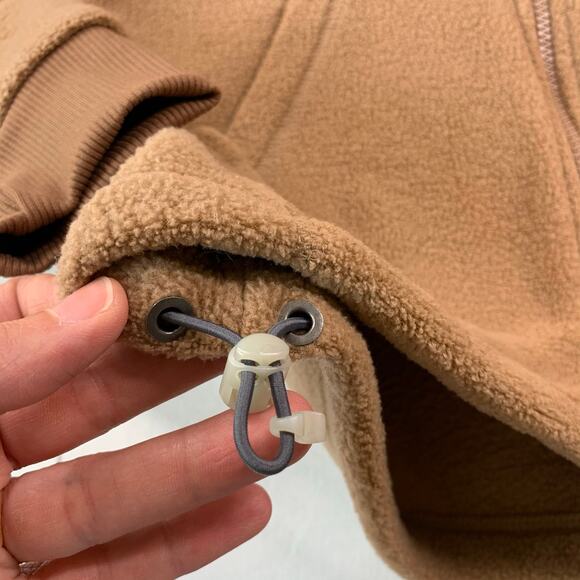 REI Co-Op Jacket Womens Small Mocha Taupe Groundbreaker Fleece Full Zip Warm - Picture 6 of 9